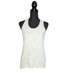 Ambiance Apparel Lace Front Racerback Tank Top